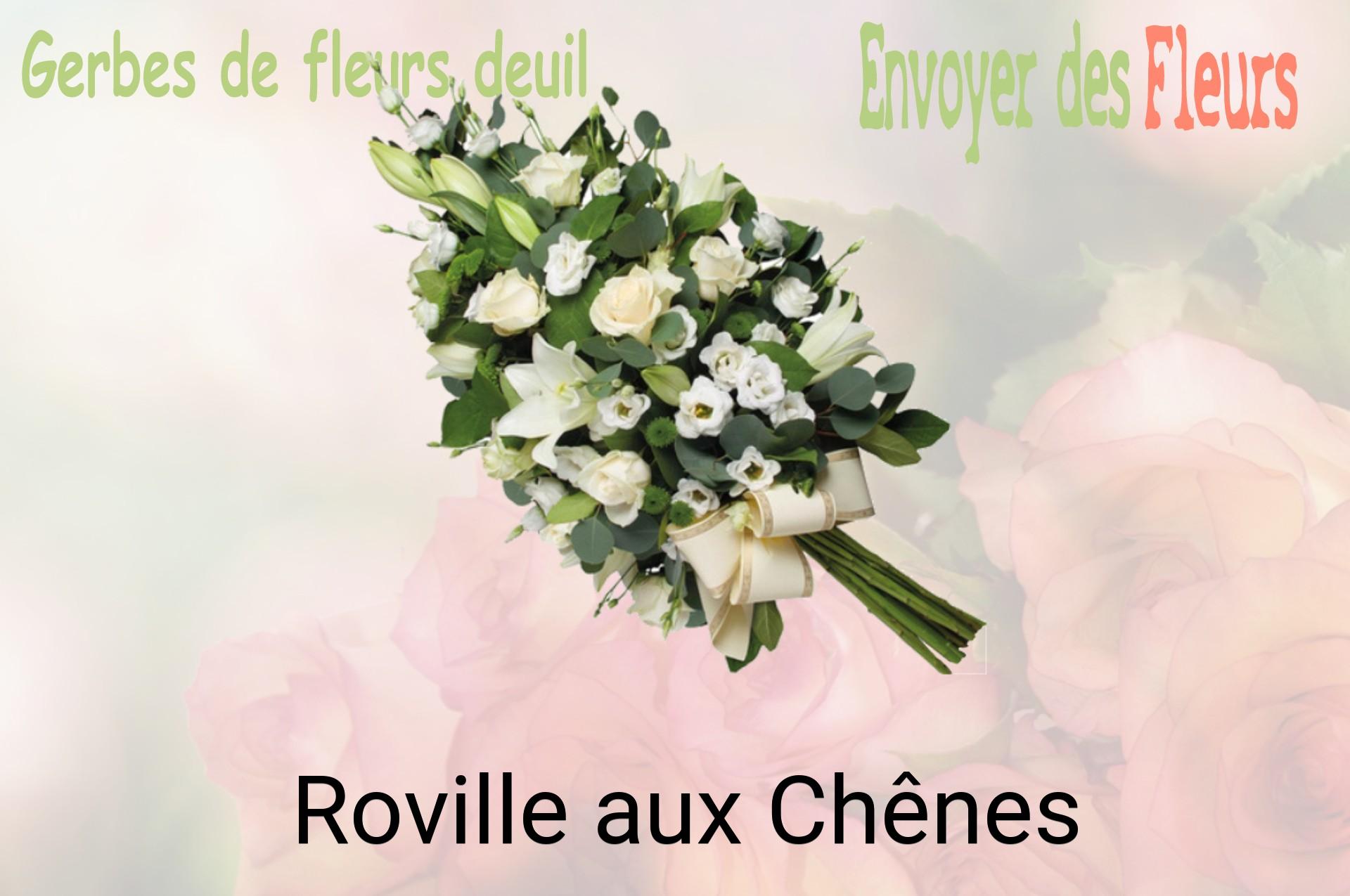 Gerbe de fleurs de deuil livrée à Roville-aux-Chênes